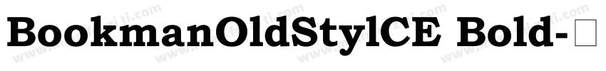 BookmanOldStylCE Bold字体转换
